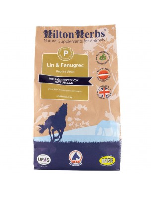 Image de Flax and Fenugreek - Horses hair and skin 3 Kg - Wild Ferns Hilton Herbs depuis Natural defences and tonus of your pet