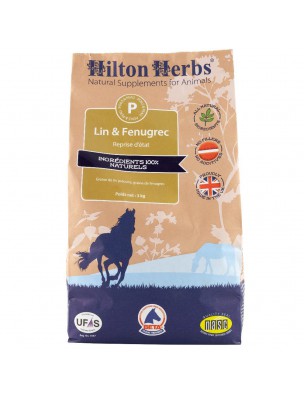 Image de Lin et Fenugrec - Poil et peau des chevaux 3 Kg - Hilton Herbs via Honey Cicabee - Cicatrisation pour chevaux (250ml) - Horse Master