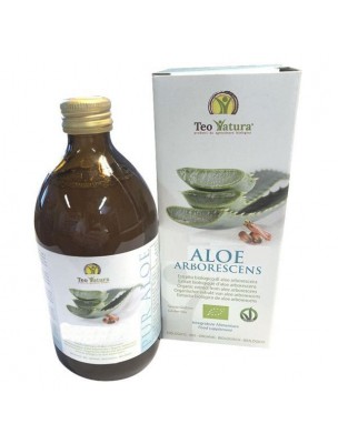 Image de Aloe arborescens Bio - Immune defenses Pure juice 500 ml - Teo Natura depuis Natural fresh plant juices to drink