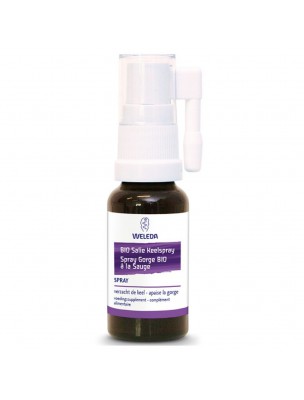 Image de Spray Gorge Bio à la sauge - Irritations de la gorge 20 ml - Weleda depuis Voix et cordes vocales