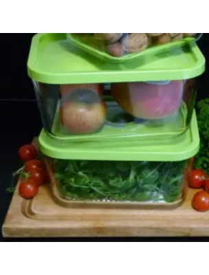 Image de Lot de 3 boîtes sous vides rectangulaires en verre de 3 litres - Status depuis Machines et boîtes sous vide : conservez vos aliments naturellement