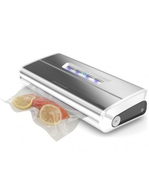 Image de Stainless steel vacuum packing machine 175 W 650 mb of vacuum and suction 15 Liters - Foodvac depuis Order the products Foodvac at the herbalist's shop Louis