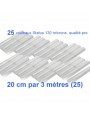 Image de Lot de 25 rouleaux gaufrés 130 microns 20 cm x 3 mètres - Status via Acheter Kit de 8 boîtes sous vides rectangulaires en verre (0.5, 1.5 et 3
