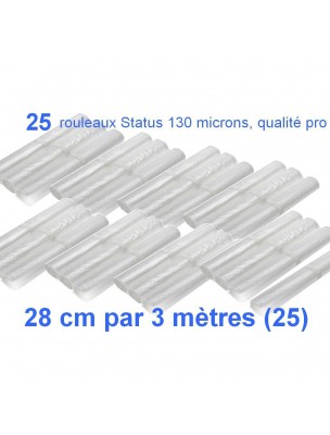 Image 23517 supplémentaire pour Lot de 25 rouleaux gaufrés 130 microns 28 cm x 3 mètres - Status