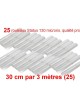 Lot de 25 rouleaux gaufrés 130 microns 30 cm x 3 mètres - Status