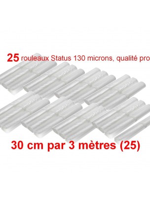 Image de Lot de 25 rouleaux gaufrés 130 microns 30 cm x 3 mètres - Status depuis louis-herboristerie