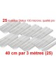 Lot de 25 rouleaux gaufrés 130 microns 40 cm x 3 mètres - Status
