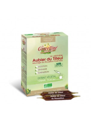 Image de Véritable Aubier du Tilleul sauvage du Roussillon Bio - Drainage 30 ampoules - La Gravelline via Aloe arborescens Bio au miel - Recette du Père Zago 500 ml - Nature et Partage