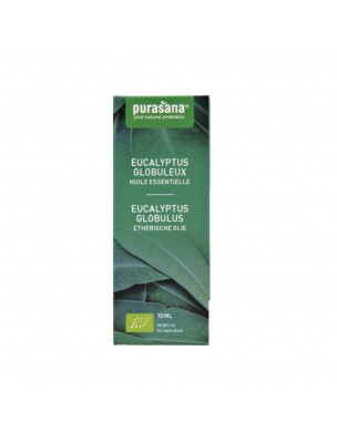 Image de Eucalyptus globuleux Bio - Huile essentielle pure Eucalyptus globulus Labill. 10 ml - Purasana depuis louis-herboristerie