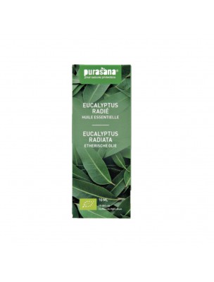 Image de Eucalyptus radiata Organic - Essential oil of Eucalyptus radiata Sieber ex DC. 10 ml - Purasana depuis Essential oils for tonus