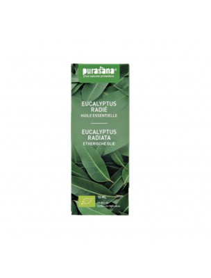 Image de Eucalyptus radié Bio - Huile essentielle d'Eucalyptus radiata Sieber ex DC. 10 ml - Purasana via Huile essentielle de Romarin Bio 10ml - Purasana