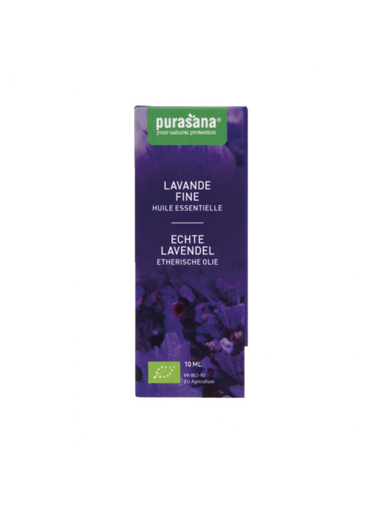 Lavande fine Bio - Huile essentielle de Lavandula angustifolia Mill. 10 ml - Purasana Lavande fine Bio - Huile essentielle de Lavandula angustifolia Mill. 10 ml - Purasana