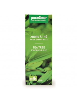 Image de Arbre à Thé Bio - Huile essentielle de Melaleuca alternifolia 30 ml - Purasana depuis Aromathérapie : huiles essentielles unitaires pour votre bien-être