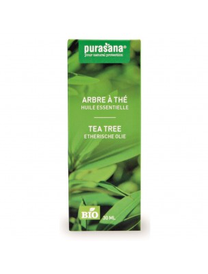 Image de Arbre à Thé Bio - Huile essentielle de Melaleuca alternifolia 30 ml - Purasana depuis Résultats de recherche pour "huile-essentielle-menthe"