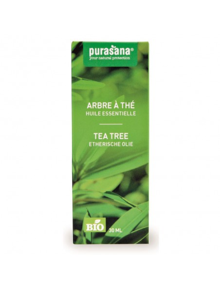 Image principale de Arbre à Thé Bio - Huile essentielle de Melaleuca alternifolia 30 ml - Purasana