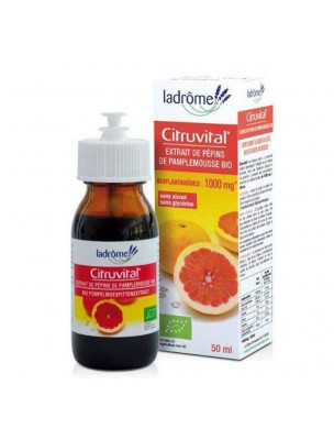 Image de Citruvital Bio - Extrait de pépins de Pamplemousse 50 ml - Ladrôme depuis louis-herboristerie