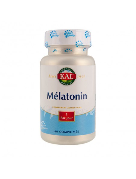 Image principale de Mélatonine 1 mg - Sommeil 60 comprimés - KAL