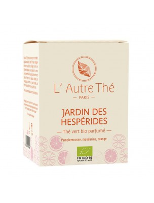 Image de Jardin des Hespérides Bio - Thé vert Agrumes 20 sachets pyramide - L'Autre thé depuis Commandez les produits L'Autre Thé à l'herboristerie Louis