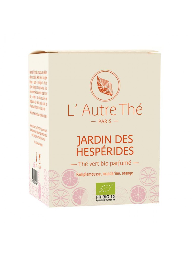 Jardin des Hespérides Bio - Thé vert Agrumes 20 sachets pyramide - L'Autre thé Jardin des Hespérides Bio - Thé vert Agrumes 20 sachets pyramide - L'Autre thé