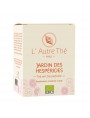 Image de Jardin des Hespérides Bio - Thé vert Agrumes 20 sachets pyramide - L'Autre thé via Acheter Balade à Séville Bio - Thé vert à l'écorce d'orange et à la