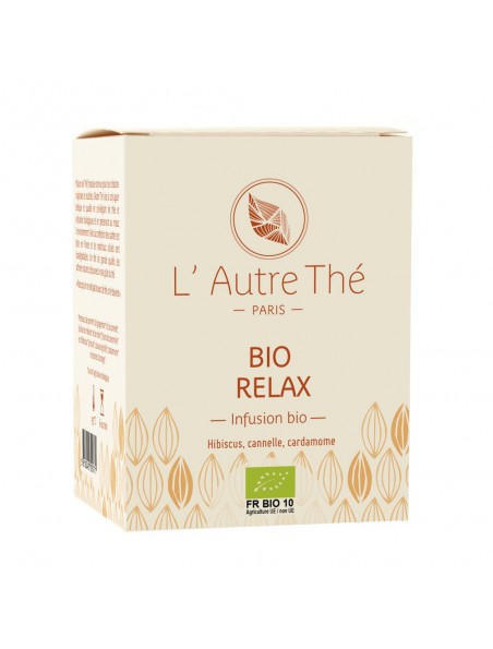 Image principale de Bio Relax - Hibiscus, cannelle et plantes relaxantes 20 sachets pyramide - L'Autre thé
