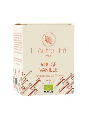 Image de Rouge Vanille Bio - Rooïbos à la vanille 20 sachets pyramide - L'Autre thé via Acheter Rouge Vanille Bio - Rooïbos à la vanille 100g - L'Autre