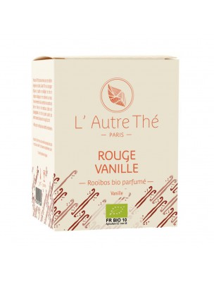 Image de Rouge Vanille Bio - Rooïbos à la vanille 20 sachets pyramide - L'Autre thé via Rooibos Bio - Aspalathus linearis