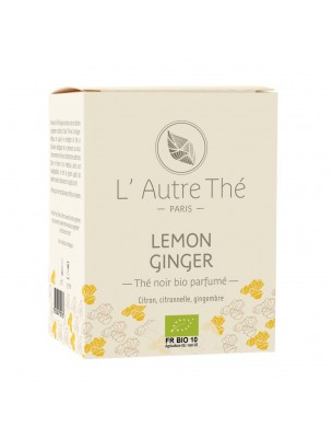 Image de Lemon Ginger Bio - Thé noir au citron et au gingembre 20 sachets pyramide - L'Autre thé depuis Résultats de recherche pour "pyramide" dans "L'Autre Thé"