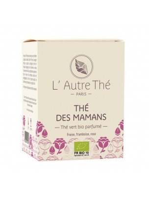Image de Thé des Mamans Bio - Green tea with strawberry, raspberry and rose 20 pyramid bags - The Other Tea depuis Search results for "pyramide" in "L'Autre Thé"
