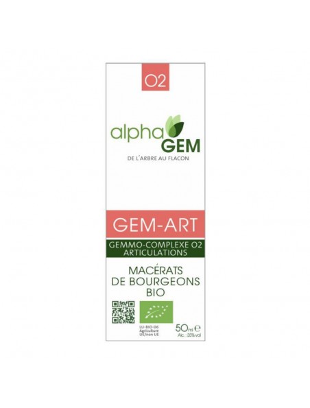Gem-Art Complexe n°02 Bio - Articulations 50 ml - Alphagem