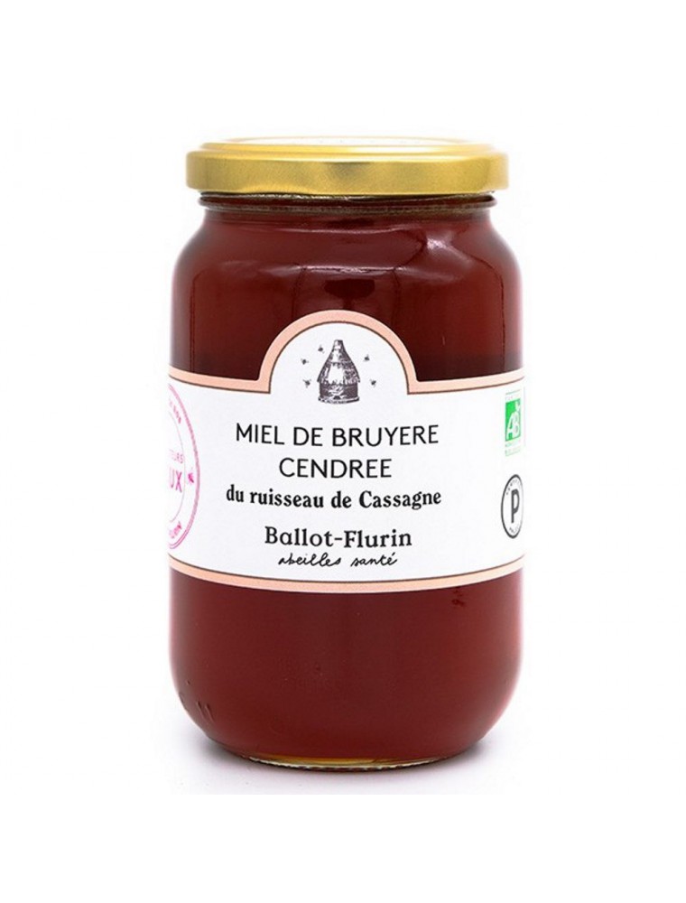 Miel de Bruyère Cendrée Bio 480g - Force et délicatesse - Ballot-Flurin Miel de Bruyère Cendrée Bio 480g - Force et délicatesse - Ballot-Flurin