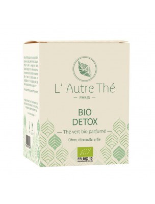 Image de Bio Détox - Green tea with lemon, lemongrass and nettle 20 pyramid bags - The Other Tea depuis Teas in infusettes for easy dosage and transport