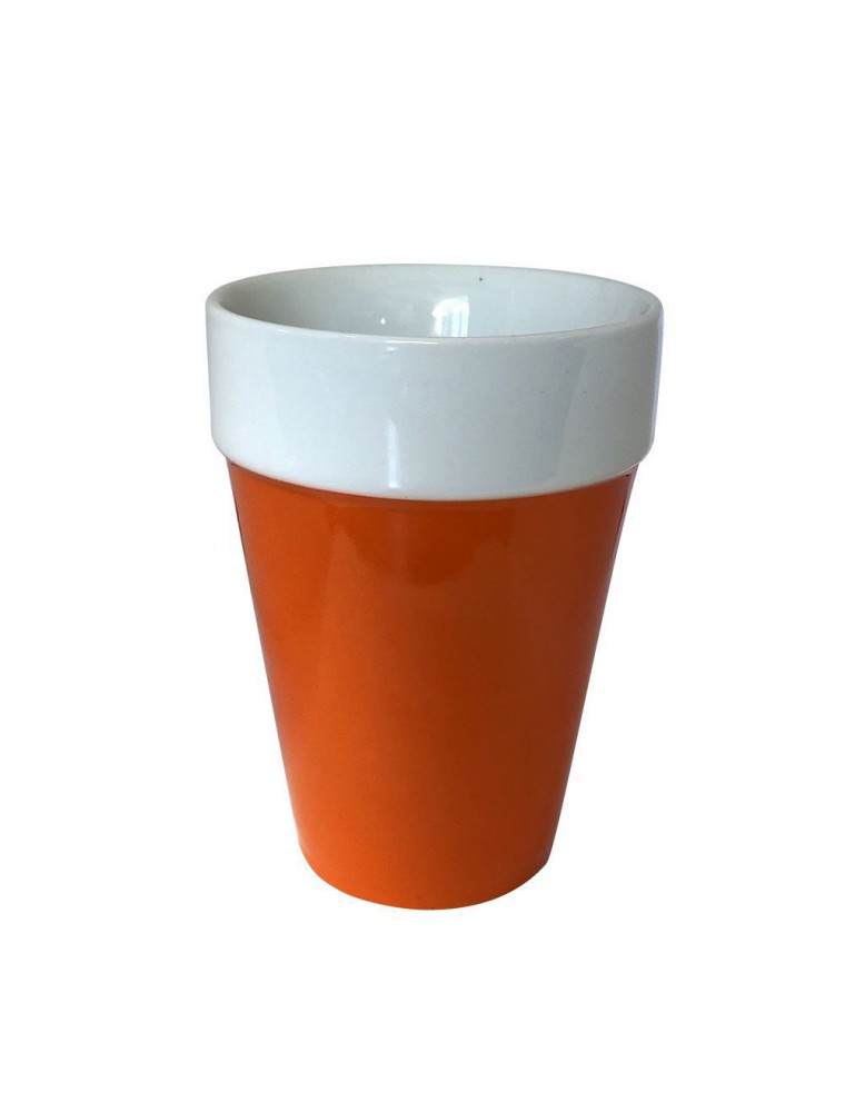 Tasse en céramique orange Qdo 210 ml
