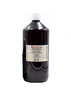 Image de Neem (Margousier) Bio - Vegetable oil 1000 ml - Bioflore via Neem - Cut Leaves 100g - Azadirachta Herbal Tea