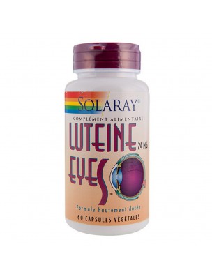 Image de Lutéine Eyes HD 24 mg - Vue 60 capsules végétales - Solaray via Acheter Resvératrol - Antioxydant 60 gélules végétales -