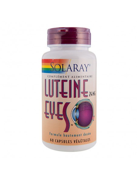 Image principale de Lutéine Eyes HD 24 mg - Vue 60 capsules végétales - Solaray