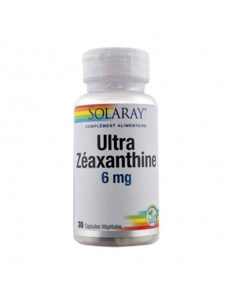 Image principale de Ultra Zéaxanthine 6 mg - Vue 30 capsules végétales - Solaray