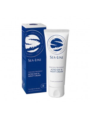 Image de Crème jour et nuit pour l'acné - Pour une peau nette et saine 75 ml - Sealine via Acno Repair - Peaux acnéiques 35ml - Sealine