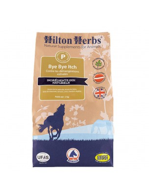 Image de Bye Bye Itch - Poils et Peau des chevaux et poneys 2 kg - Hilton Herbs via Equi-Top Biotine Forte 3000 - 1kg - Soutien régénération sabots chevaux