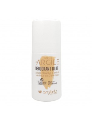 Image de Coeur d'Argile - Roll-on Deodorant 50 ml - (French) Argiletz depuis Natural solid and liquid deodorant for protection without irritation