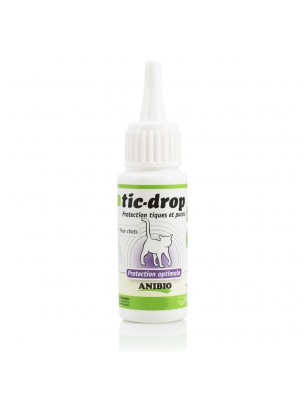 Image de Tic-Drop - Tiques et Puces Chats 30 ml - AniBio depuis Lutte contre les parasites pour animaux : vente en ligne