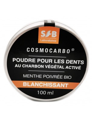 Image de Cosmocarbo - Poudre blanchissante pour les dents 100 ml - SFB Laboratoires depuis Hygiène naturelle : produits de phytothérapie et d'herboristerie