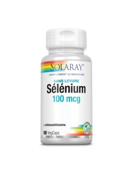 Achetez Sélénium 100 ug - Antioxydant 90 capsules végétales - Solaray à l'herboristerie Louis Image principale de Sélénium 100 ug - Antioxydant 90 capsules végétales - Solaray