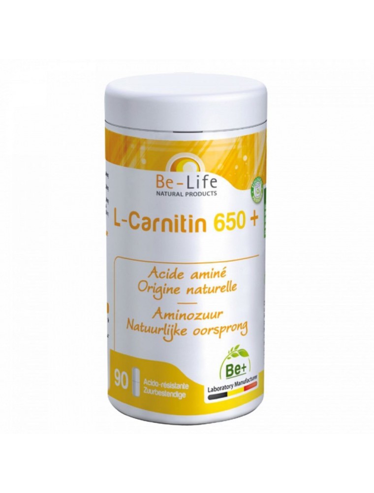 Image principale de la modale pour L-Carnitin 650+ - Acide aminé 90 gélules - Be-Life