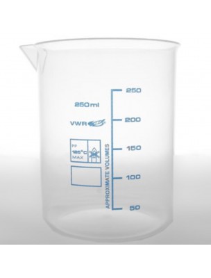 Image de Bécher - Dosez vos préparations aromatiques et cosmétiques - 250 ml via Flacon en verre brun 250ml