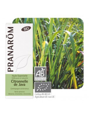 Image de Lemongrass Bio - Cymbopogon winterianus Essential Oil 10 ml - Pranarôm depuis Keep mosquitoes away and soothe bites