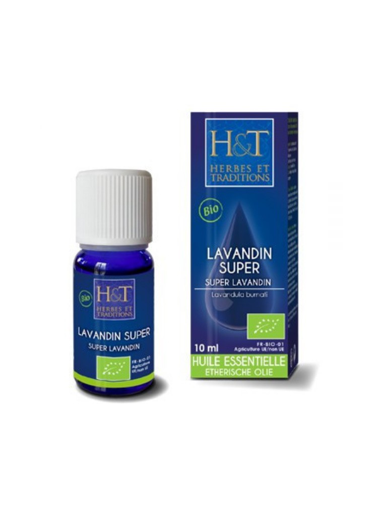 Image principale de la modale pour Lavandin super Bio - Huile essentielle Lavandula burnati 10 ml - Herbes et Traditions