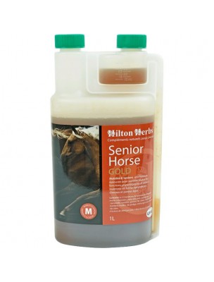 Image de Senior Horse Gold - Cheval âgé 1 litre - Hilton Herbs depuis Produits naturels pour la digestion et le foie de vos animaux