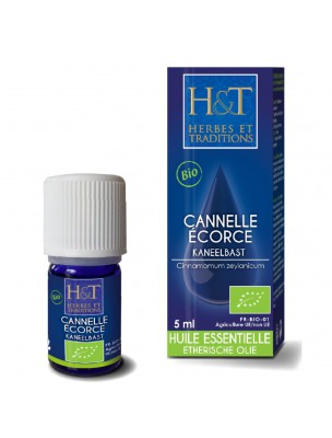 Image de Cannelle Ecorce Bio - Huile essentielle Cinnamomum zeylanicum 5 ml - Herbes et Traditions via Achetez Ravintsara Bio - Huile essentielle 10 ml - Herbes & Traditions