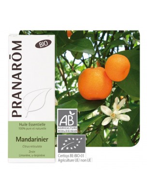 Image de Mandarine Bio - Huile essentielle Citrus reticulata 10 ml - Pranarôm depuis Huiles essentielles pour le transit intestinal